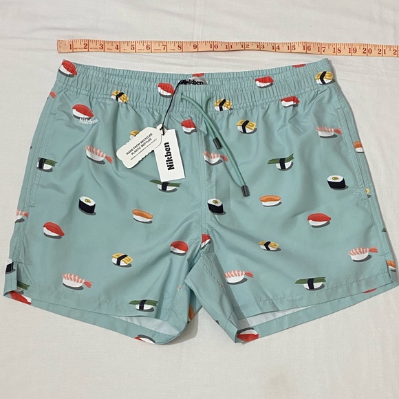NWT NIKBEN JIRO Swim Shorts 1003- Green Size Large. - Picture 9 of 10